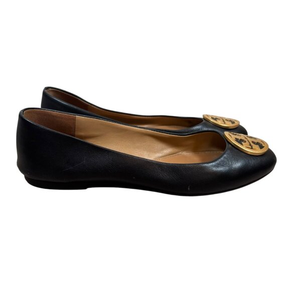 Tory Burch Reva Black Ballet Flats - Picture 4 of 7